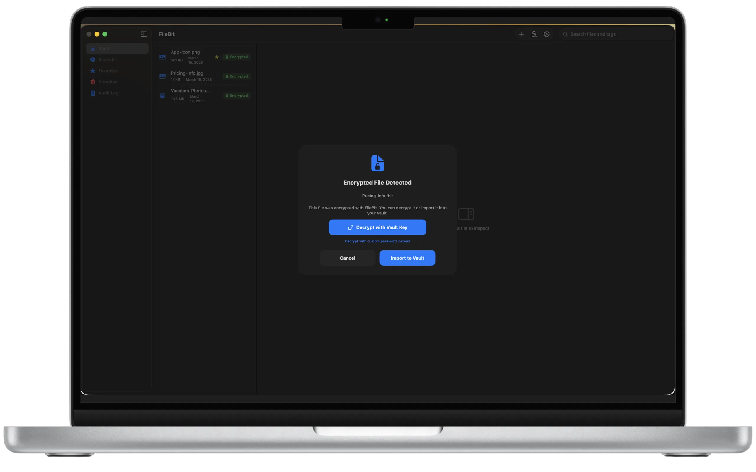 FileBit encrypted file detection