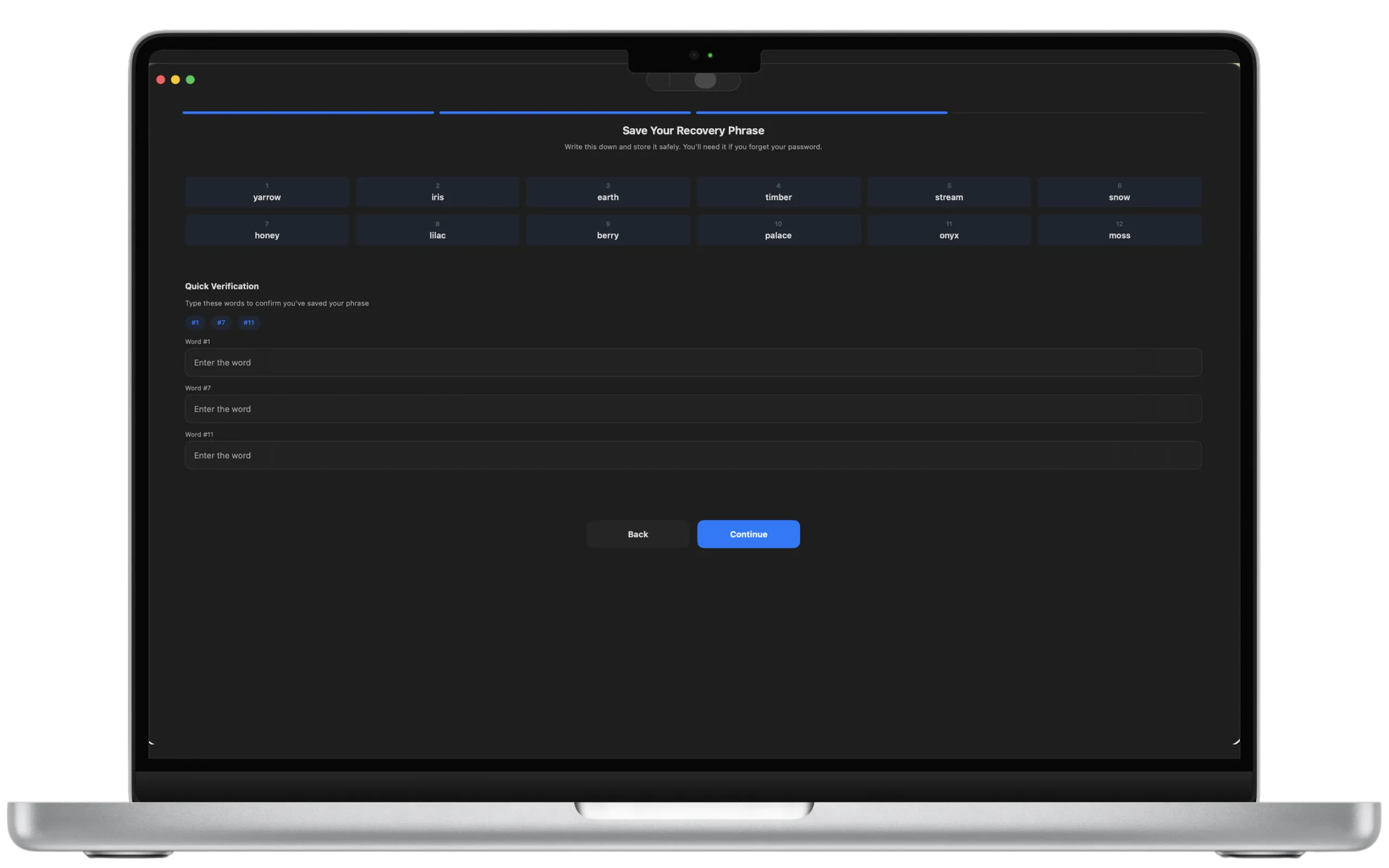 FileBit Recovery Phrase