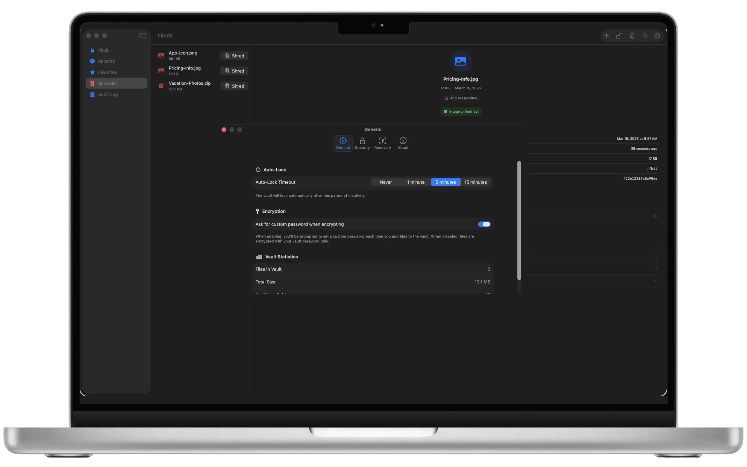 FileBit Settings
